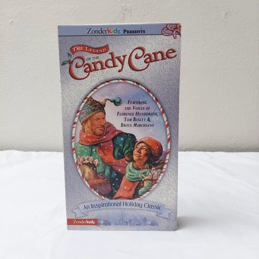 The Legend of the Candy Cane VHS ZonderKidz Vintage Christmas Movie Tested